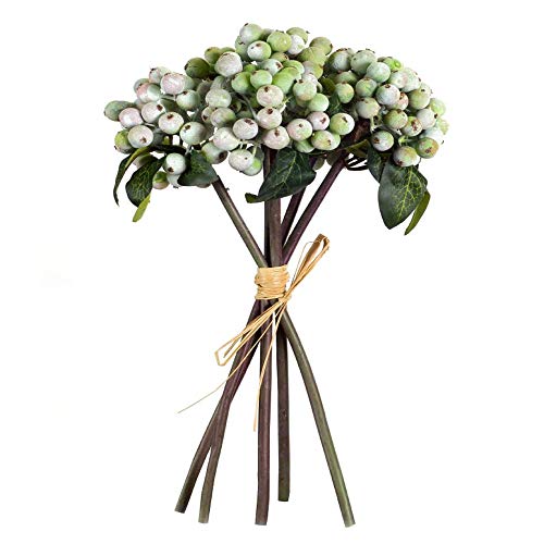 Melrose Club Pack of 12 Green Nature Inspired Berry Bundle Home Decorative Accents 11"