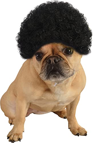 Rubie's Pet Costume Afro Curly Wig, Medium To Large, Black