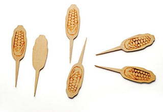 RSVP International Disposable Bamboo Corn Picks, Pack of 50