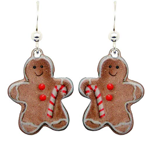 Gingerbread Man Earrings by d&