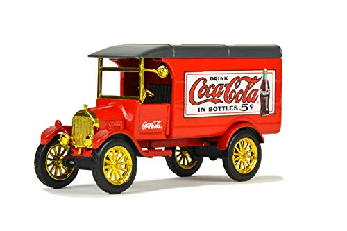 1926 Ford Model TT Delivery Van Coca-Cola Red with Gold Wheels 1/43 Diecast Model Car by Motorcity Classics 443026