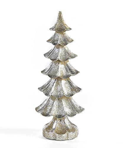 Giftcraft 661606 Christmas Tree Table DÁüácor, 10.8 inch, Polystone