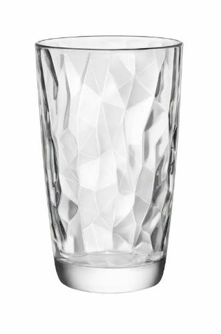Bormioli Rocco Diamond Cooler Glasses Clear 16 oz Set of 6