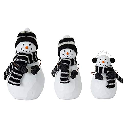 Melrose 81555 Resin Snowman Family Tabletop, Set of 3