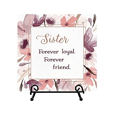 Carson 24666 Sister Easel Plaque, 6-inch Square, Ceramic