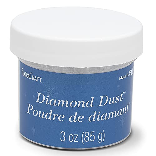 Floracraft Diamond Dust Crystal Twinklets,White