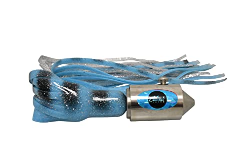 MagBay Lures High Speed Wahoo Lure - El Sincero 316 Stainless Steel - Compare with Ballyhood Cowbell (Teal Anodized)