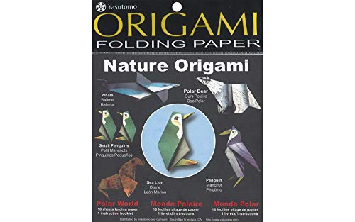 Chiyogami Yuzen Origami Paper - STORM - 4 Sheet Pack - 6 x 6 Inch