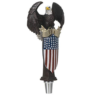 Pacific Trading Patriot Eagle Shield Beer Tap Handle Figurine Statue Sport Bar Accessories