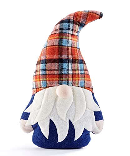 Giftcraft Plush Gnome Pillow, 20-inch Height, Polyester, Harvest, Home D√©cor, Holiday Tradition
