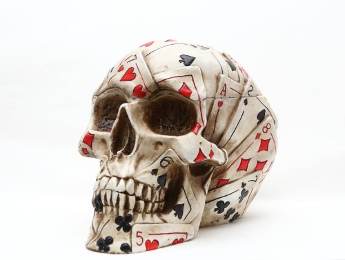 Pacific Trading Poker Skull Stash Box / Container Playing Cards