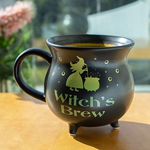 Pacific Trading Giftware Witch's Brew Cauldron Ceramic Porcelain Coffee Mug Soup Bowl 32 fl oz