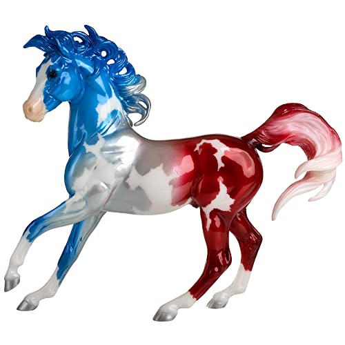 Breyer Horses Traditional Series Collector Model | Anthem | Patriotic Red, White and Blue | 2022 Limited Edition | Horse Toy Model | 11.5" x 8.5" | 1:9 Scale Horse Figurine | Model 