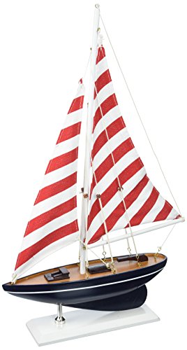 Hampton Iron sailboat17-105 Wooden Nautical Delight sailboat17-105 Sailboat 17" - Sailboat Decoration - Nautical Decor - Sailing Ship sailboat17-105