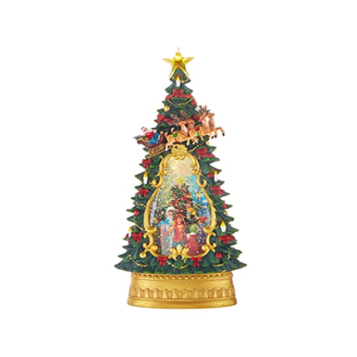 RAZ Imports 2022 Holiday Water Lanterns 13.75" Carolers Musical Lighted Water Tree