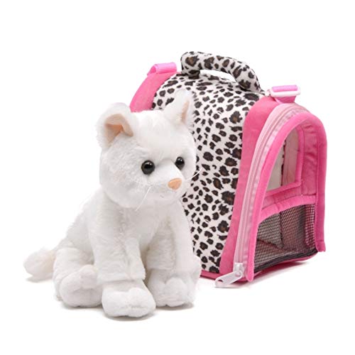 Unipak 2316CW-4 White Meow in Animal House, 9-inch Height