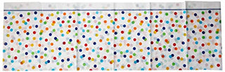 Unique Industries Rainbow Mini Polka Dot Plastic Tablecloth, 84" x 54"
