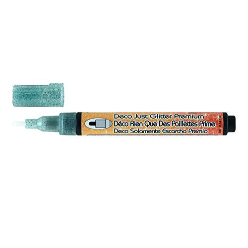 Marvy Uchida Uchida, Deco Just Glitter Premium Fabric Marker Art Supplies, Green