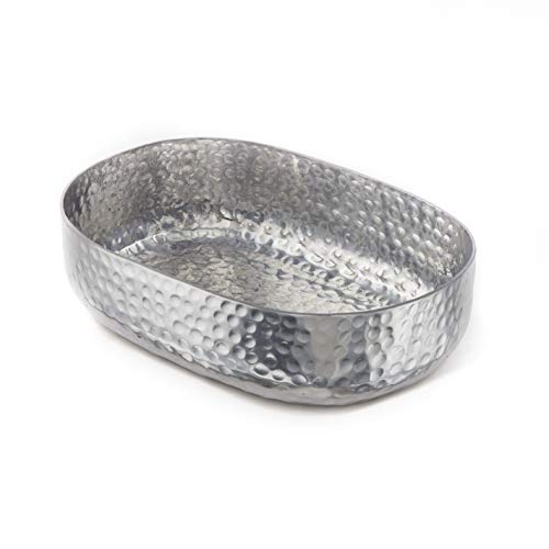 American Metalcraft ABHS69 Hammered Aluminum Entr√©e Basket, Oval, Silver, 48-Ounces