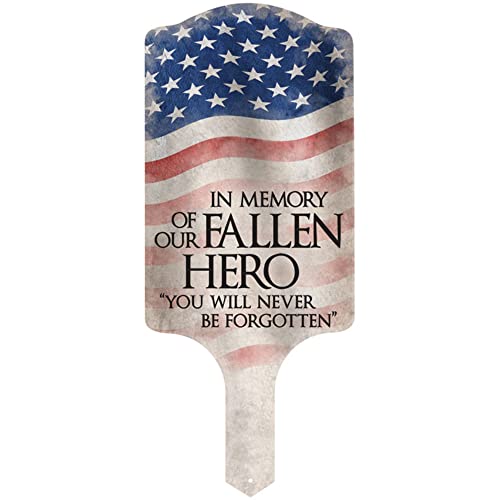 Carson Home 11939 Fallen Hero Garden Stake, 15.5-inch Height