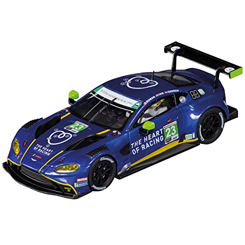 Carrera 27676 Aston Martin Vantage GT3 Heart of Racing No.23 1:32 Scale Analog Slot Car Racing Vehicle for Carrera Evolution Slot Car Race Tracks