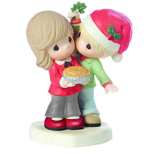 Precious Moments Christmas Gifts Merry Kissmas Sweetie Pie Bisque Porcelain Figurine #161026
