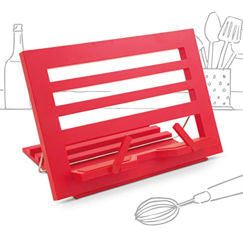 Fifi IF The Brilliant Reading Rest, Book Holder, Book Rest, Tablet Stand, Recipe Book Holder - Chilli Red
