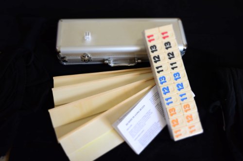 CHH Deluxe Rummy with Wooden Racks in Aluminum Case