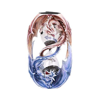 Pacific Trading Giftware Anne Stokes Age of Dragons Dual Winged Dragons Sand Timer Home Tabletop Decorative Resin Figurine