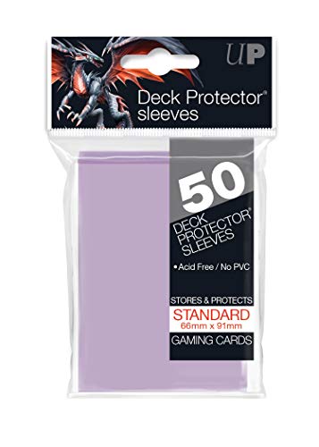 Ultra Pro 50ct Standard Size Card Protector Sleeves (Lilac) - Protect You Collectible Trading Cards, Sports Cards, & Gaming Cards with a Bright and Vibrant Color