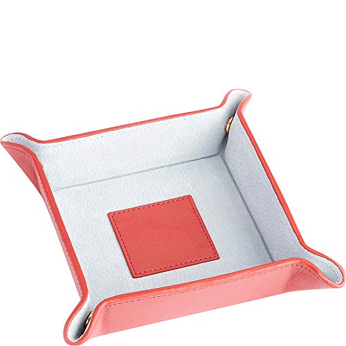 Royce Leather Travel Valet Tray (Red)