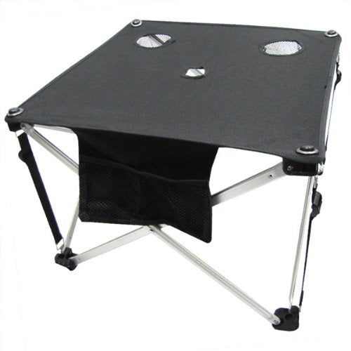 EZ Travel Distribution Folding Fabric Picnic Table Side Camping and Beach Beverage Stand
