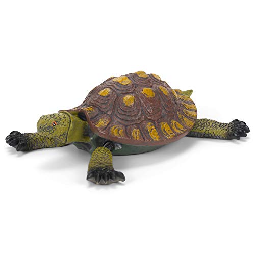 GiftCraft 7-Inch Poly Resin Turtle Floatie Design, Small, Green/Brown