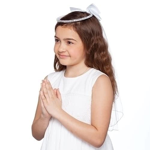 Roman Giftware Inc., Sacraments, First Communion Veil, 24" L Olivia Communion Veil ,Religious, Inspirational, Durable (24x5x1)