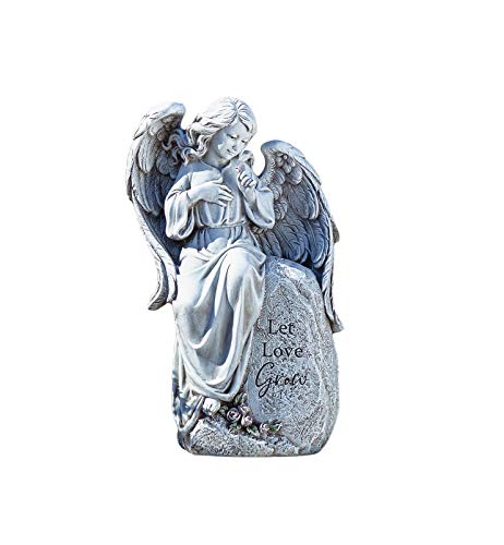 Roman Seated Angel Garden Statue-12-inch Height