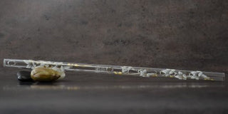 Hall Crystal Flutes 21701 - Offset Glass Flute in G - White Lily