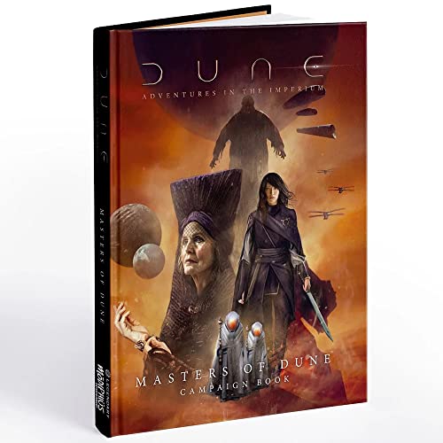Modiphius Entertainment Dune Adventures in The Imperium: Masters of Dune - Standard Edition, RPG Book, Roleplaying Game