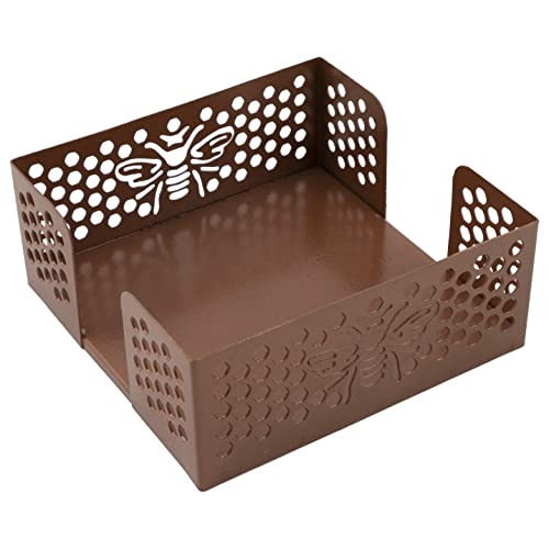 Boston International Metal Napkin Holder Caddy, Cocktail Size, Copper Bee