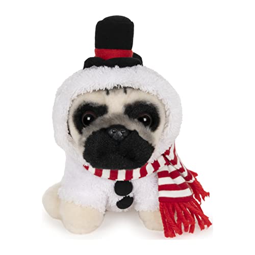 GUND 6055647 Doug The Pug Snowman, 5 inches