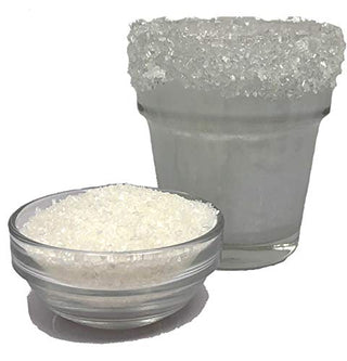 Ultimate Baker Snowy River Clear Cocktail Sugar - Kosher Certified Naturally Clear Cocktail Rimmer (4oz, Medium Crystal)