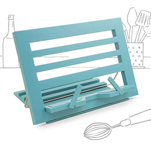 IF The Brilliant Soft Blue Rest, Recipe Book Holder, Tablet Stand, Hands Free Reading, us:one Size
