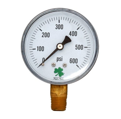 Zenport DPG600 Zen-Tek Dry Air Pressure Gauge, 600 PSI