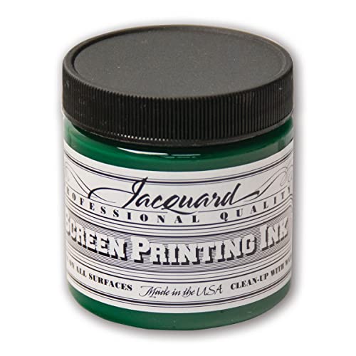Jacquard Professional Screen Print Ink, Water-Soluable, 4oz Jar, Yellow Green (114)