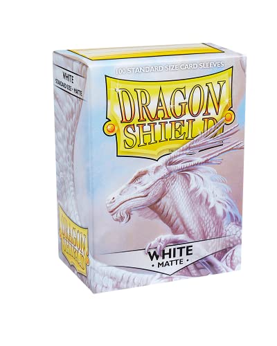 Arcane Tinmen Store Dragon Shield Matte White 100 Protective Sleeves