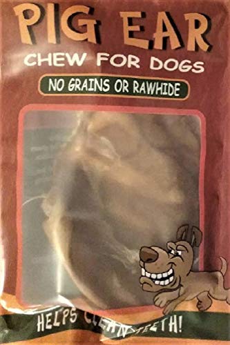 Scoochie Pet All Natural Pig Ear with No Grains and No Rawhide