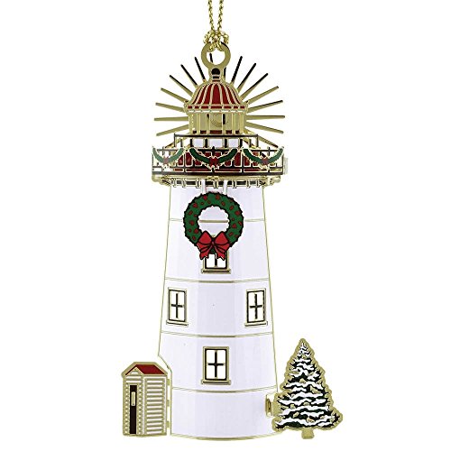 Beacon Design by ChemArt Holiday Light House Hanging Ornament