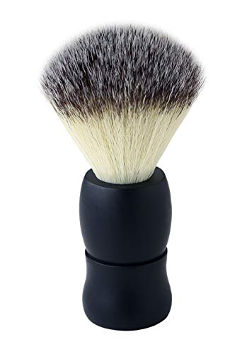 Pearl Shaving Brush with Cruelty-Free Imitation Badger Bristles | Classic & Traditional Shaving Brush | Environment Friendly | Elegant wet shaving product SBB-15 SY (MATT BLACK)