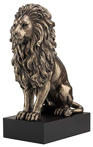 Unicorn Studios WU76813A4 Lion Sitting on the pedestal Veronese