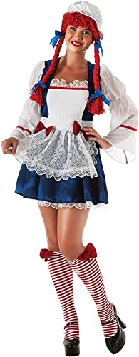 Rubie's Secret Wishes Full Figure Rag Doll Costume, Multicolor