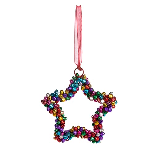 Park Hill Collection XAO10292 Star Shaped Jingle Bell Ornament, 5-inch